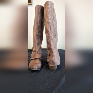Not Rated knee high low heeled boot